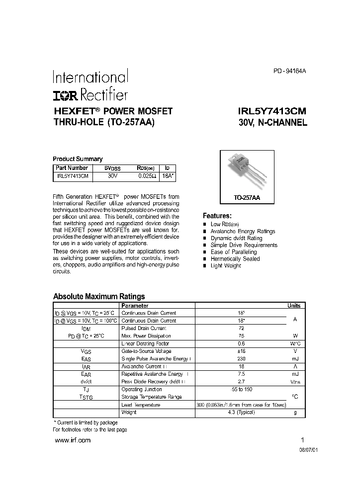 IRL5Y7413CM_318149.PDF Datasheet