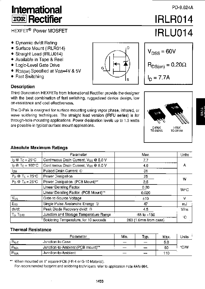 IRLR014_306015.PDF Datasheet