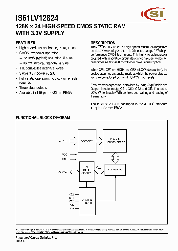 IS61LV12824_322395.PDF Datasheet