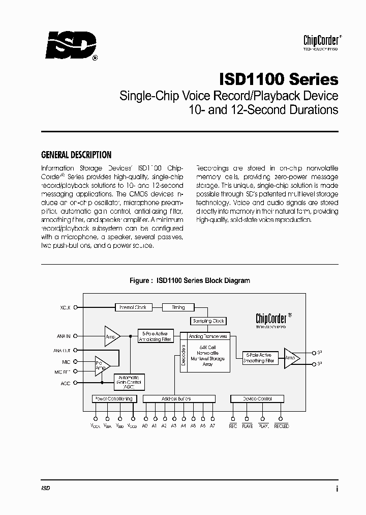 ISD1110S_181912.PDF Datasheet