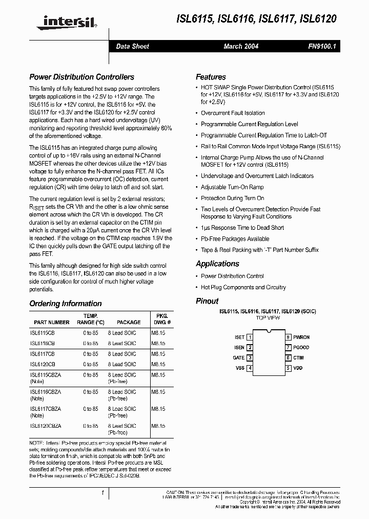 ISL6116_347083.PDF Datasheet