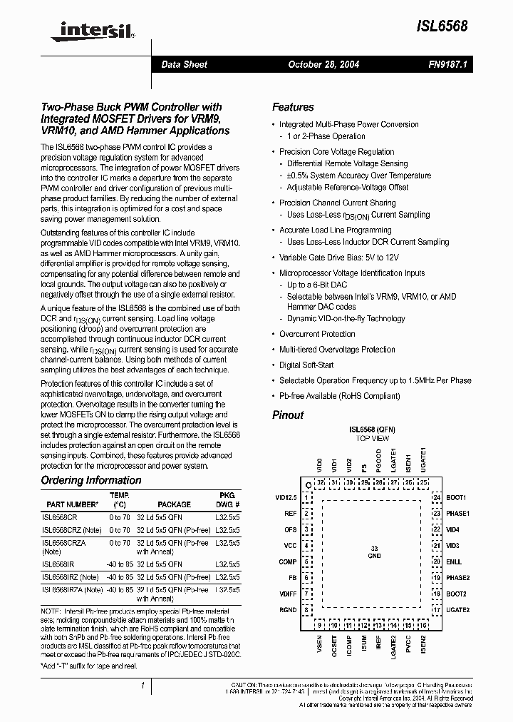 ISL6568CR_385216.PDF Datasheet