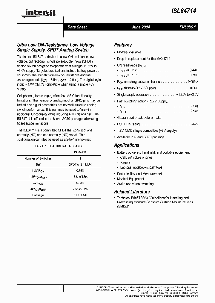 ISL84714IH_310687.PDF Datasheet