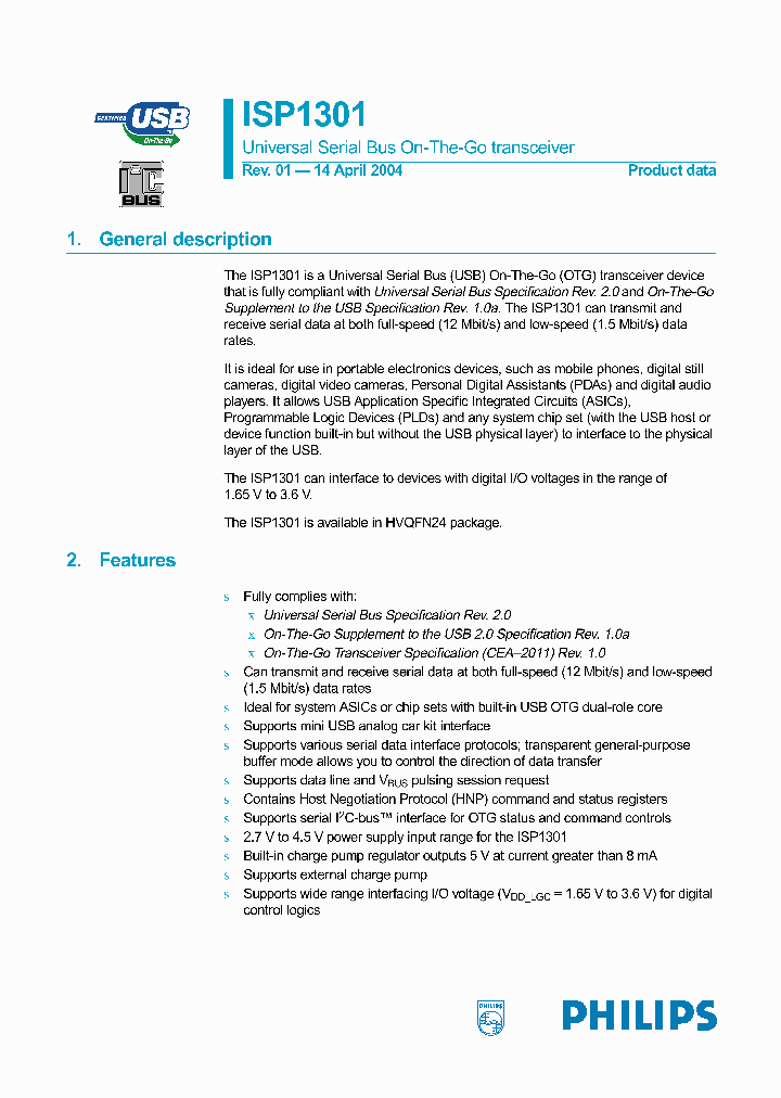 ISP1301_383532.PDF Datasheet