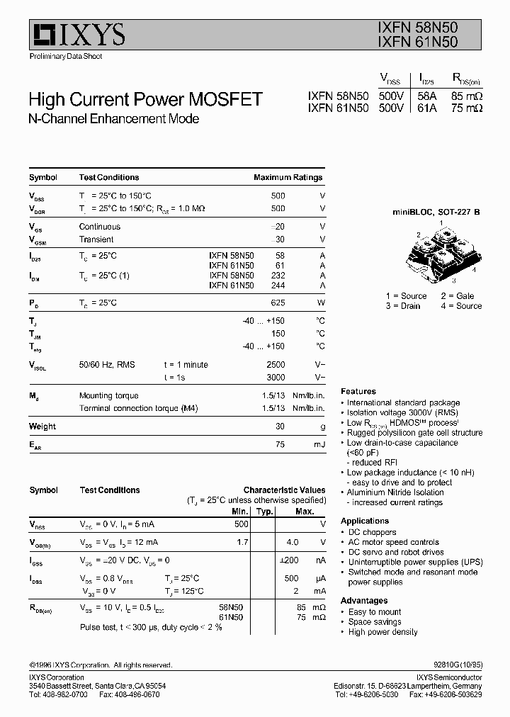 IXFN61N50_323347.PDF Datasheet