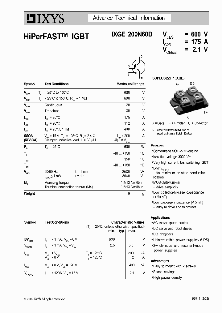 IXGE200N60B_368874.PDF Datasheet