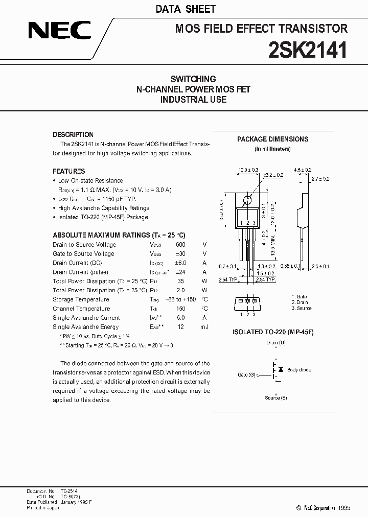 2SK2141_154554.PDF Datasheet