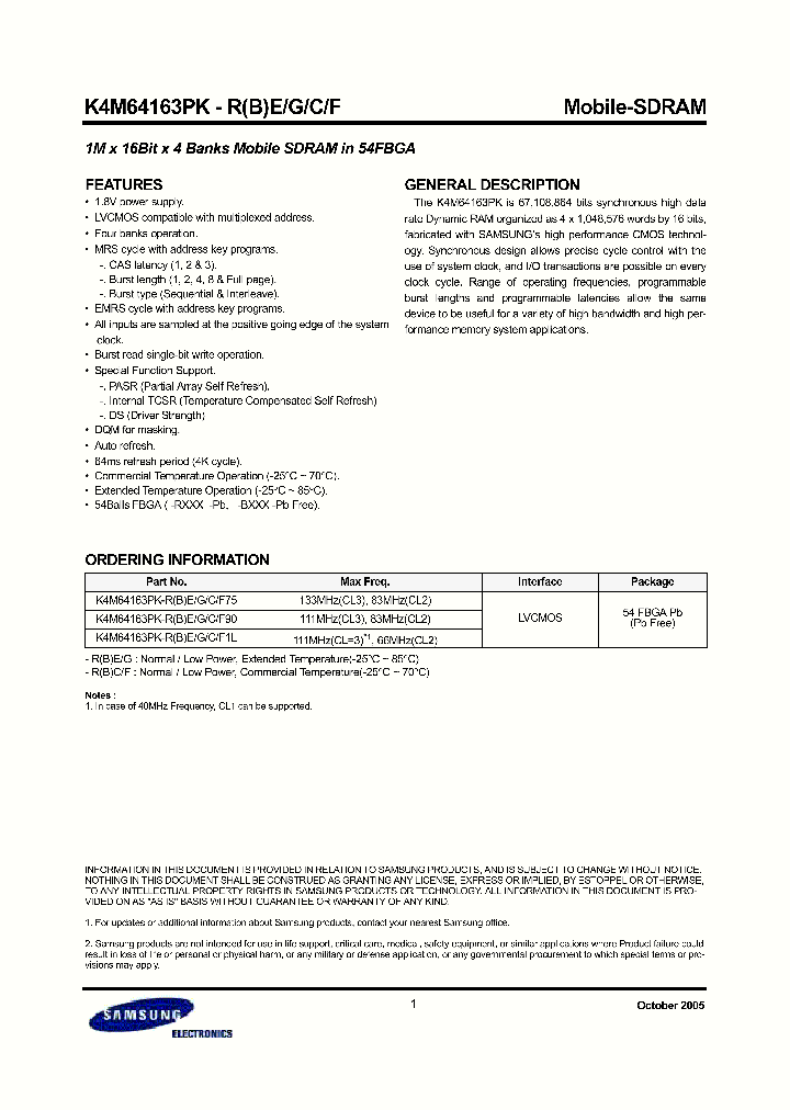 K4M64163PK_367712.PDF Datasheet