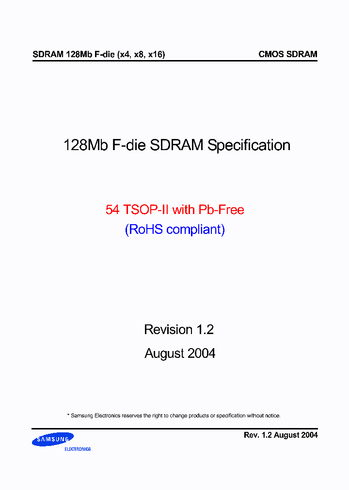 K4S281632F-UC75_357142.PDF Datasheet
