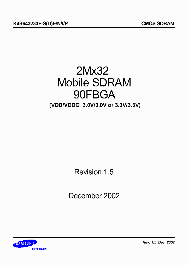 K4S643233F-SE_333633.PDF Datasheet