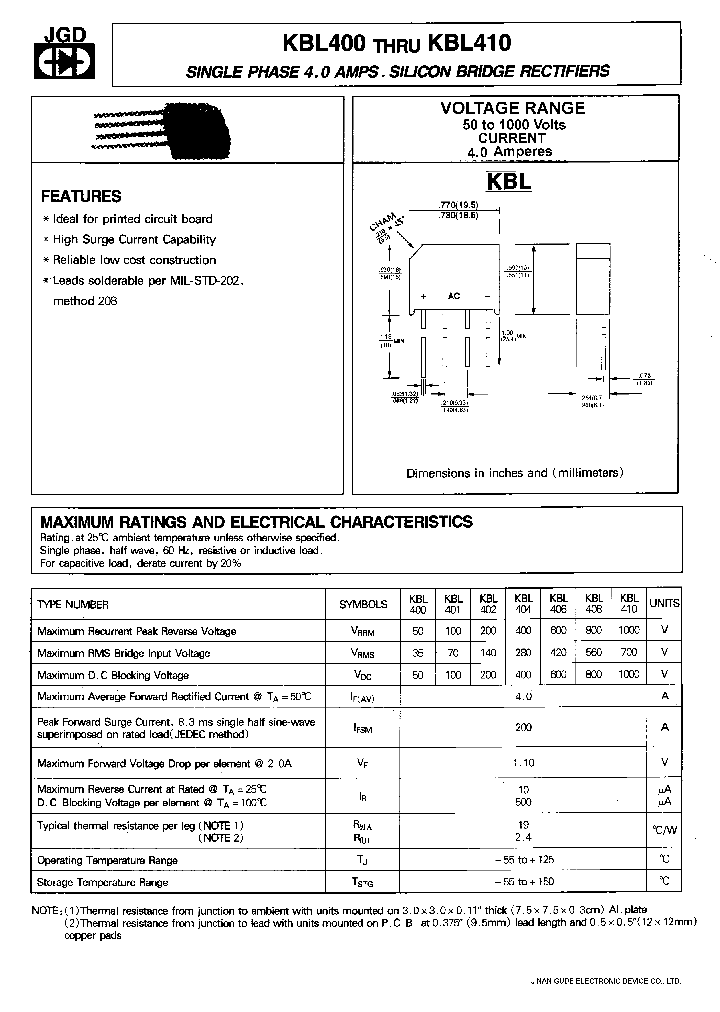 KBL406_346525.PDF Datasheet