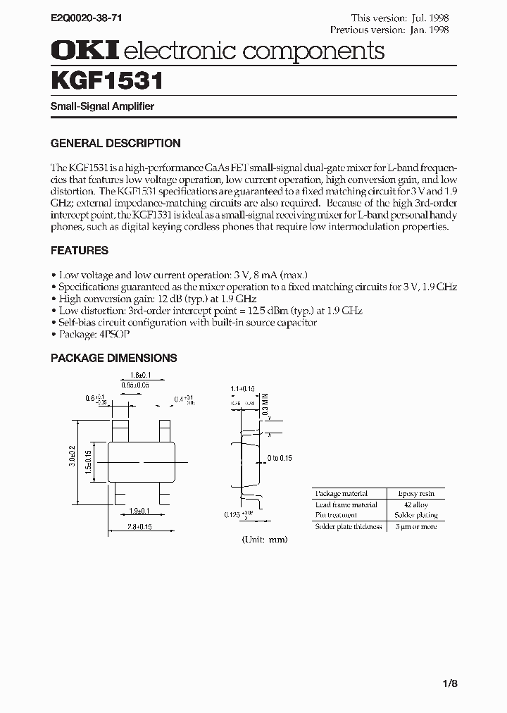 KGF1531_309531.PDF Datasheet