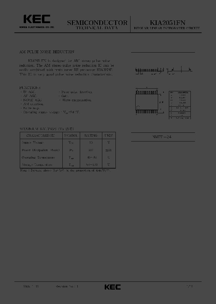 KIA2051FN_322617.PDF Datasheet