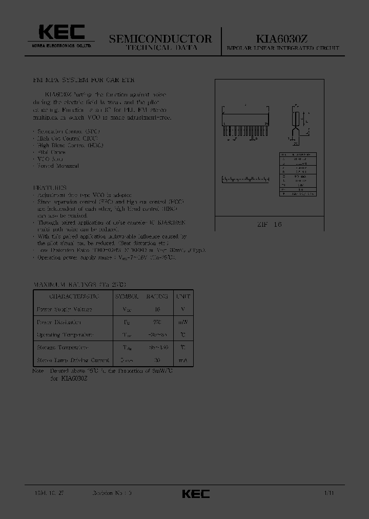 KIA6030Z_366235.PDF Datasheet