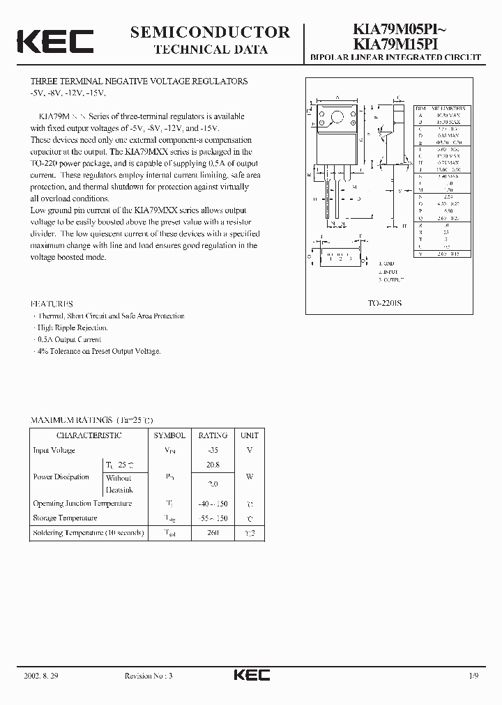 KIA79M05PI_312779.PDF Datasheet