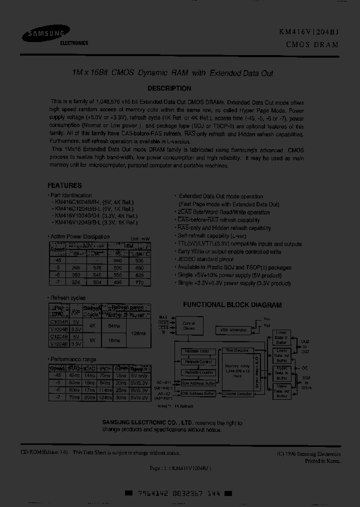 KM416V1204BJ_362279.PDF Datasheet