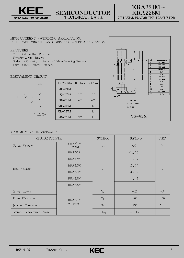 KRA226M_138183.PDF Datasheet