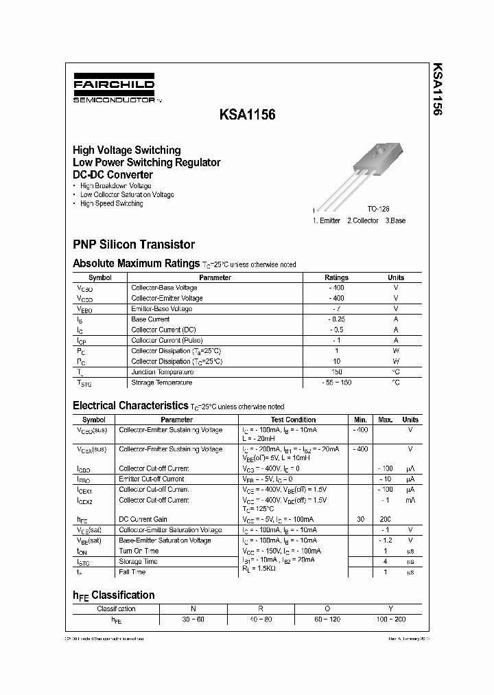 KSA1156_306101.PDF Datasheet