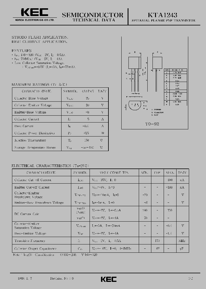 KTA1243_323593.PDF Datasheet