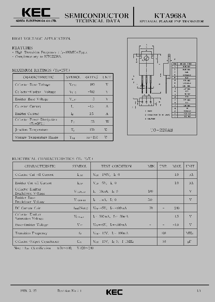 KTA968A_328172.PDF Datasheet