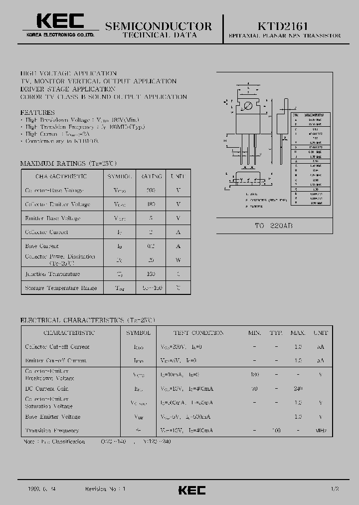 KTD2161_344043.PDF Datasheet