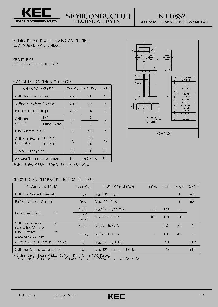 KTD882_342207.PDF Datasheet