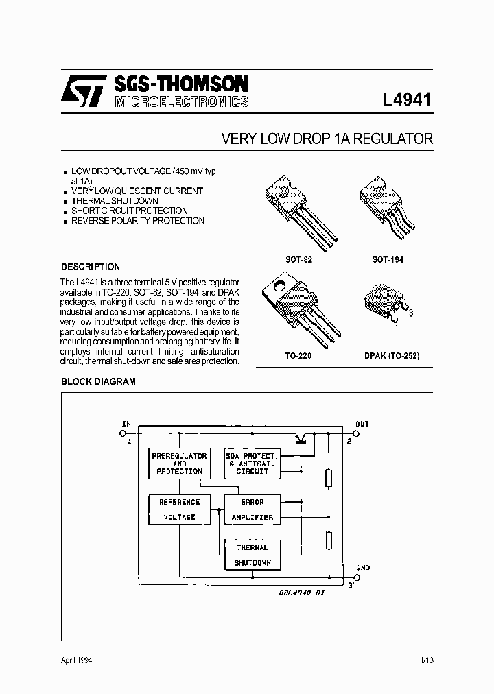 L4941BDT_156173.PDF Datasheet