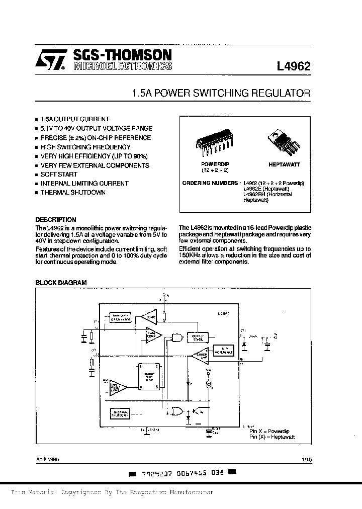 L4962EHNBSP_307606.PDF Datasheet