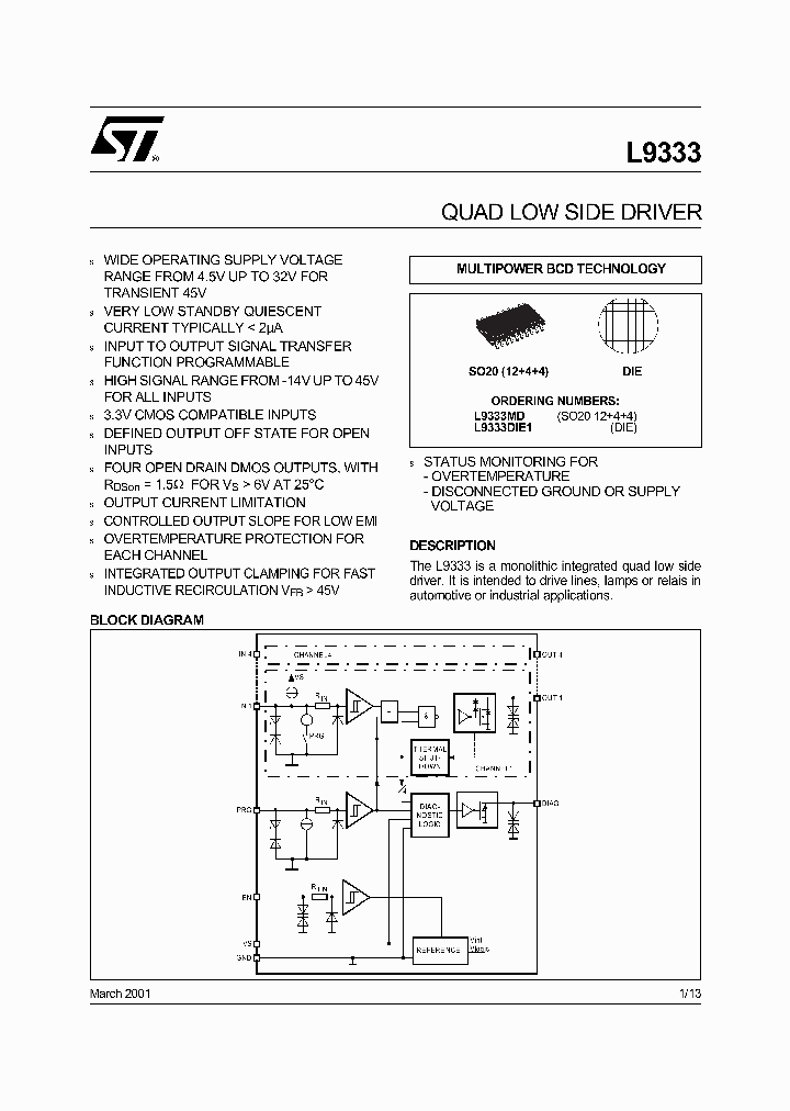 L9333DIE1_351325.PDF Datasheet