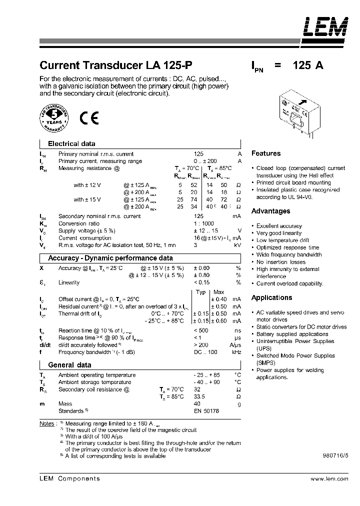 LA125-P_356765.PDF Datasheet