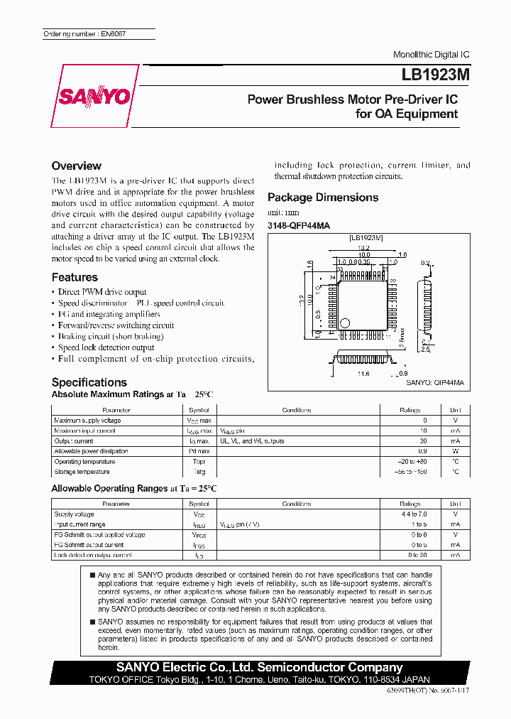 LB1923M_197160.PDF Datasheet