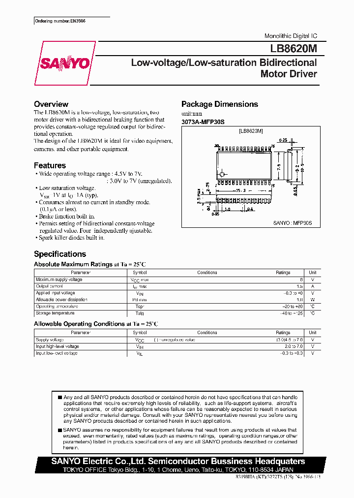 LB8620M_307763.PDF Datasheet