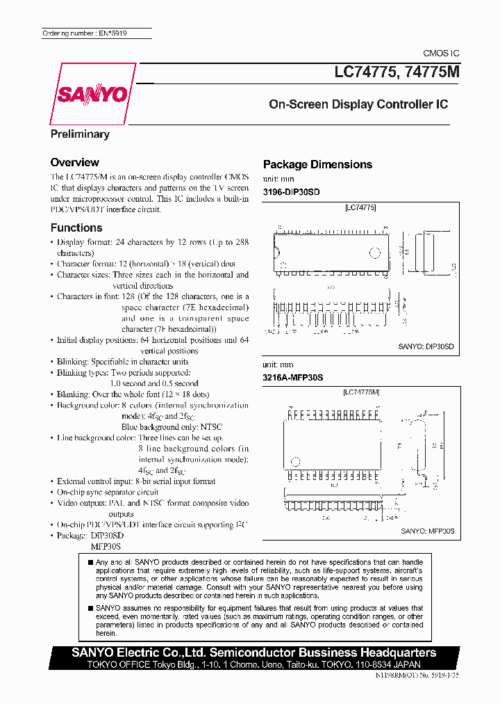 LC74775_138198.PDF Datasheet