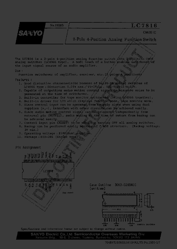 LC7816_361736.PDF Datasheet