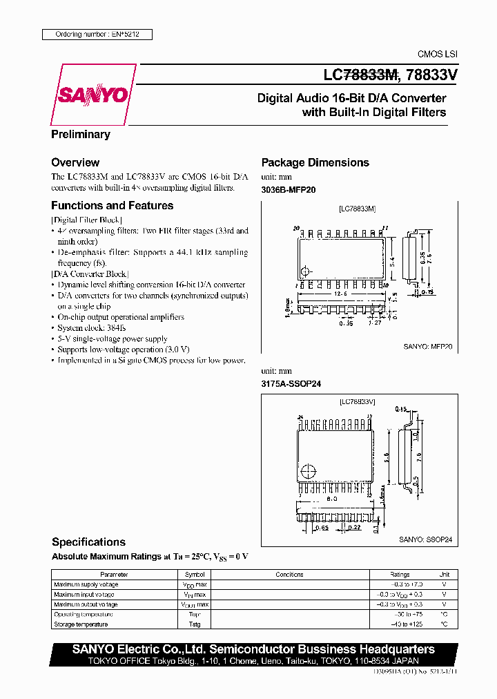 LC78833V_311455.PDF Datasheet