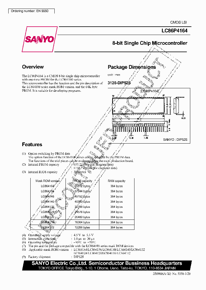 LC86P4164_314470.PDF Datasheet