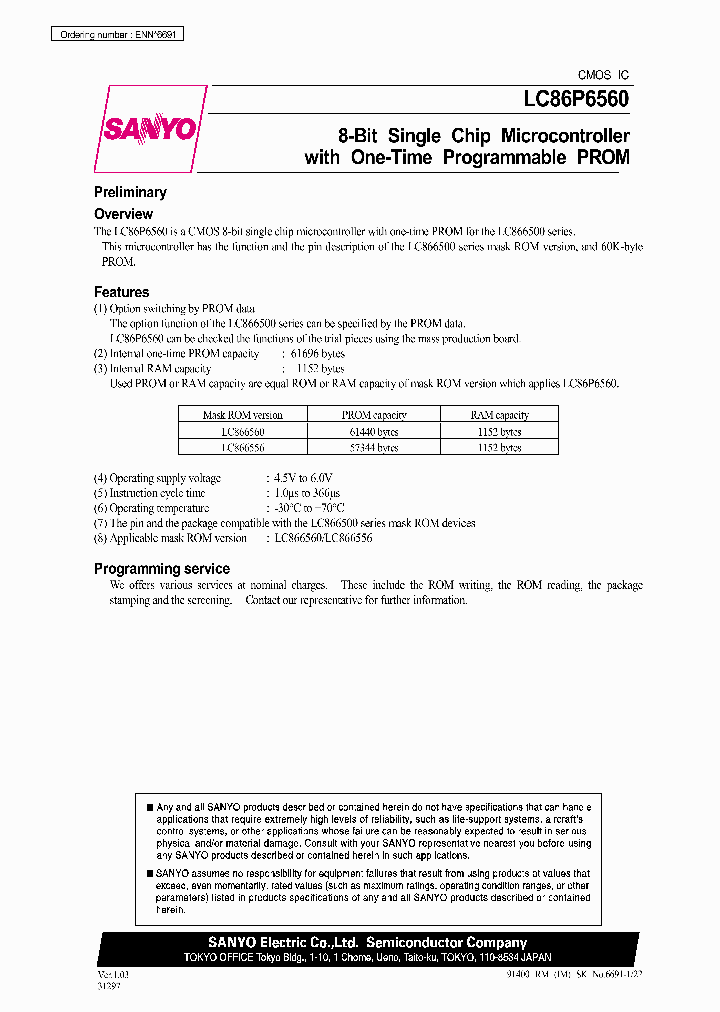 LC86P6560_235772.PDF Datasheet