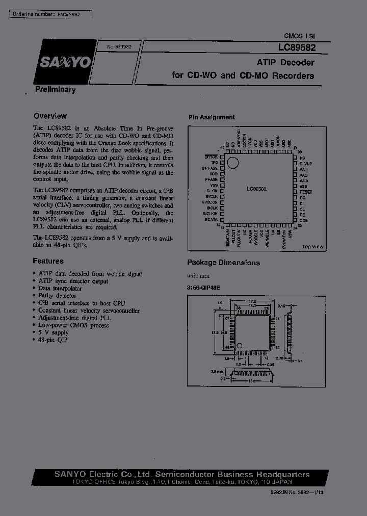 LC89582_344143.PDF Datasheet