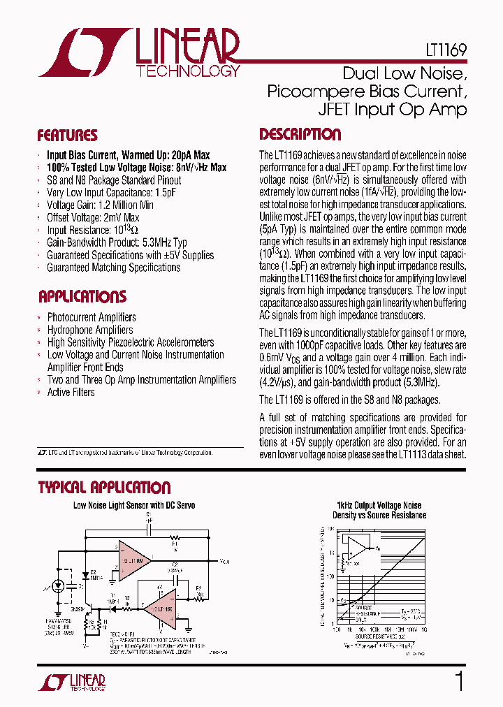 LT1169_175075.PDF Datasheet