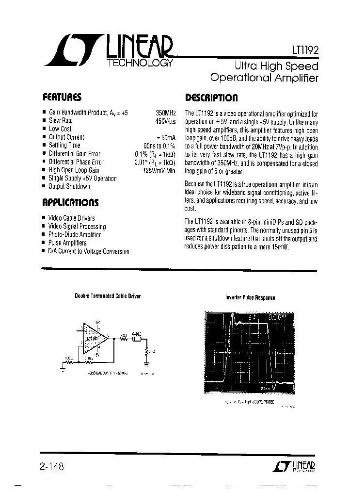 LT1192_75447.PDF Datasheet
