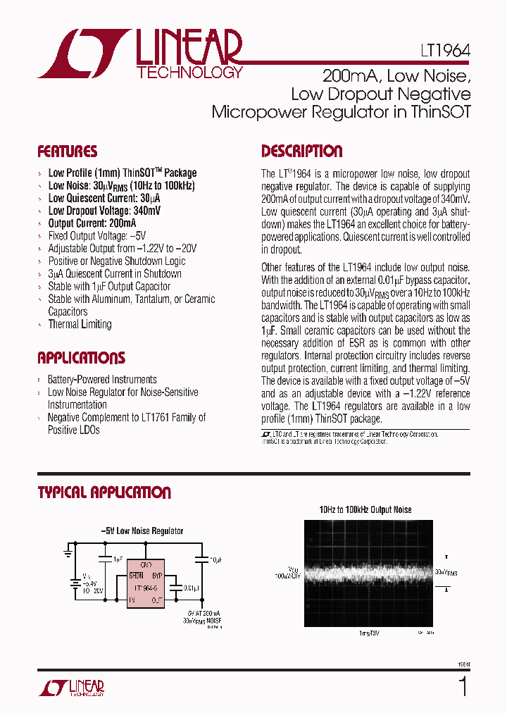 LT1964ES5-BYP_354220.PDF Datasheet