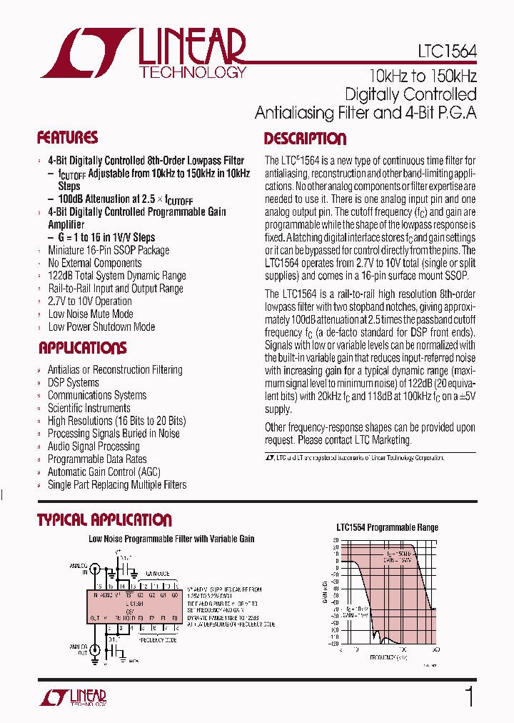 LTC1564_383279.PDF Datasheet