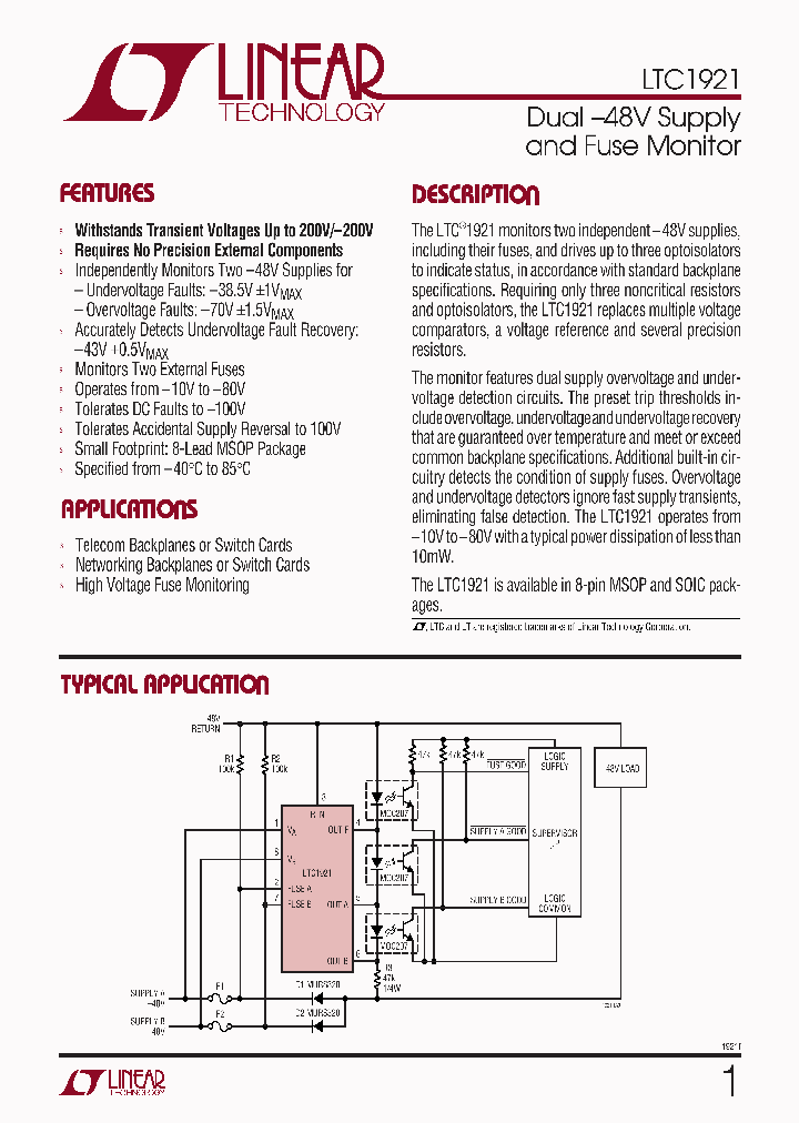 LTC1921_321866.PDF Datasheet