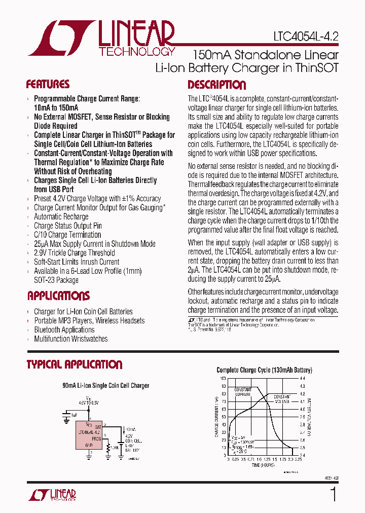 LTC4054L-42_201769.PDF Datasheet