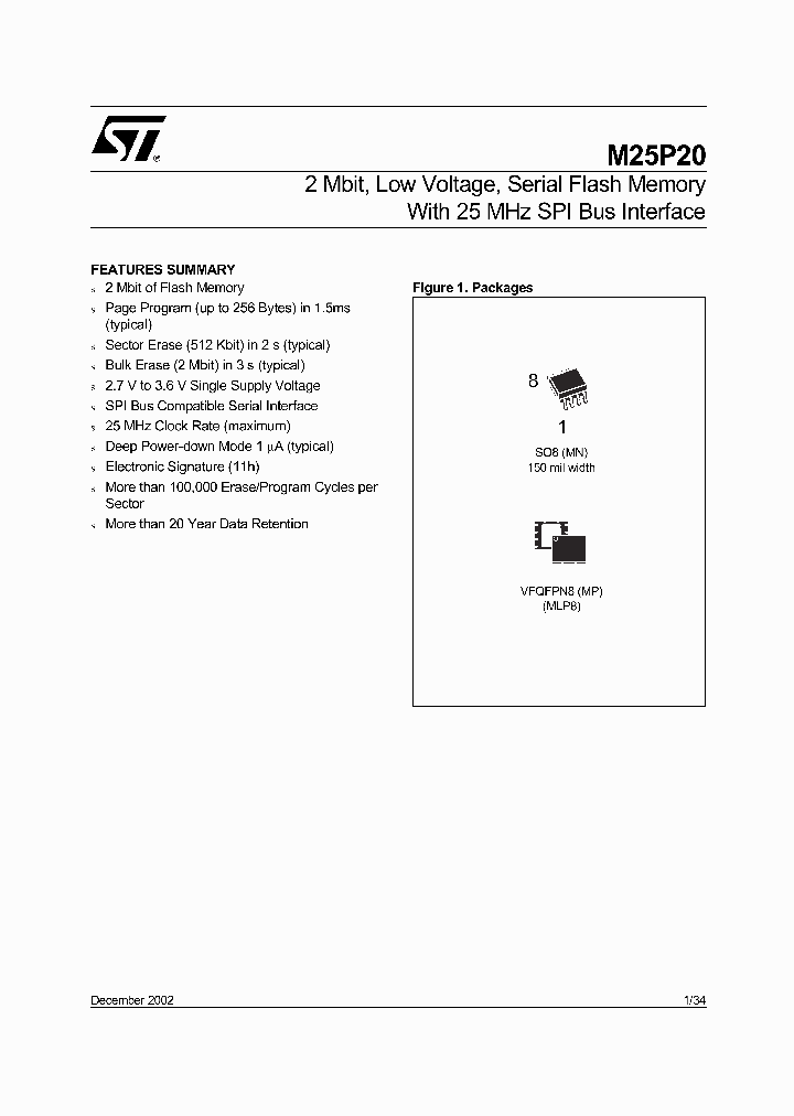 M25P20-V_365322.PDF Datasheet
