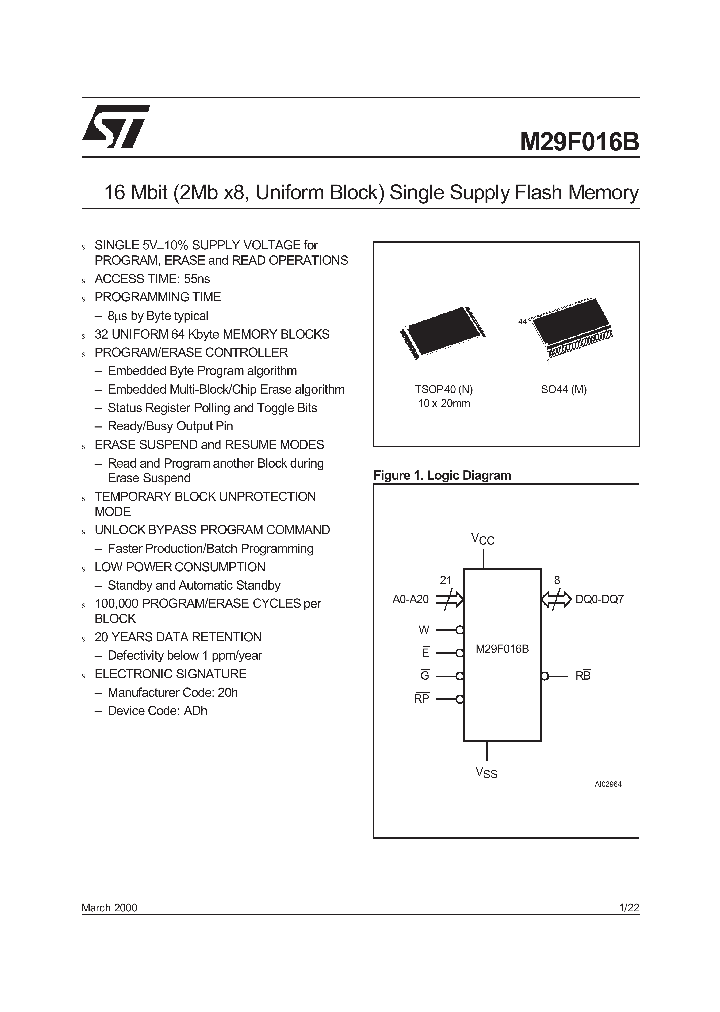 M29F016B90M1T_362233.PDF Datasheet