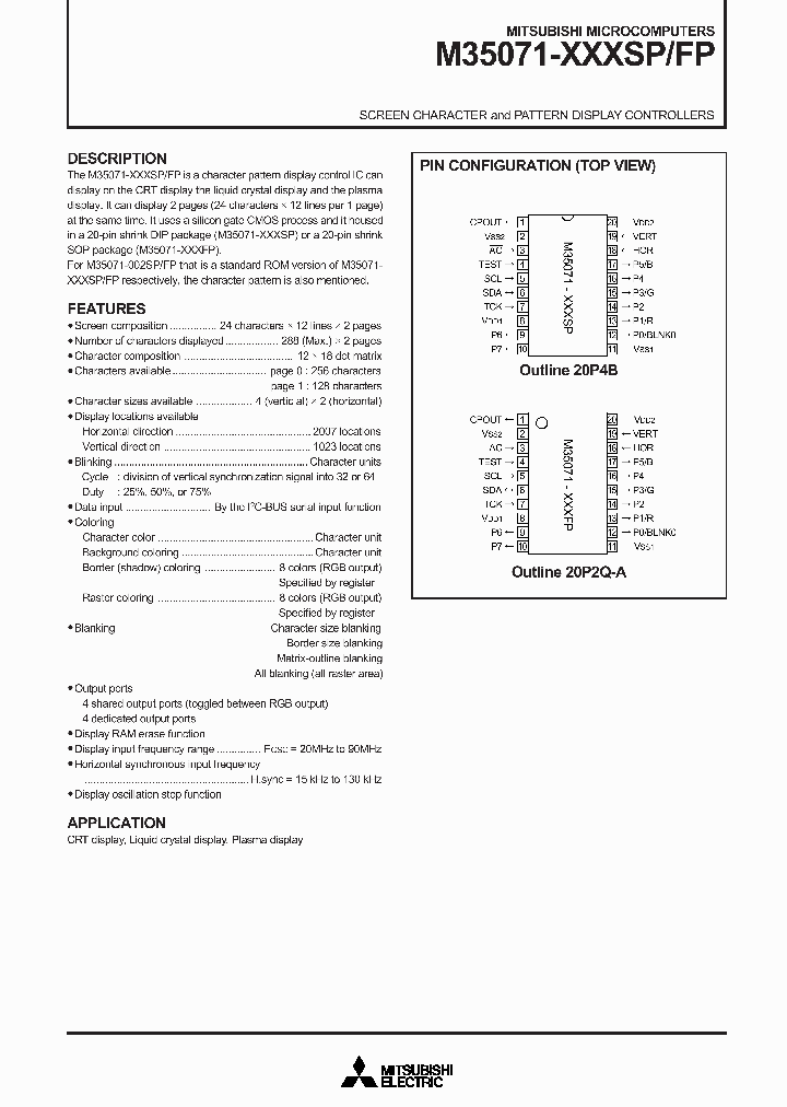 M35071-XXXFP_318890.PDF Datasheet