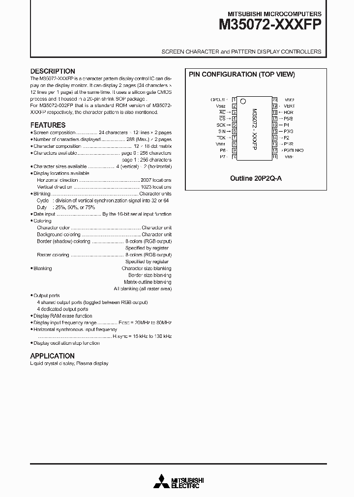 M35072-XXXFP_312365.PDF Datasheet