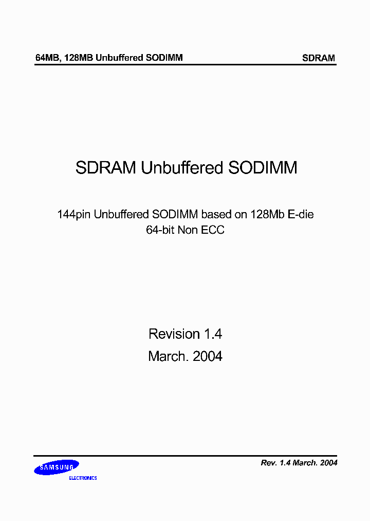 M464S1724ETSNBSP_296709.PDF Datasheet