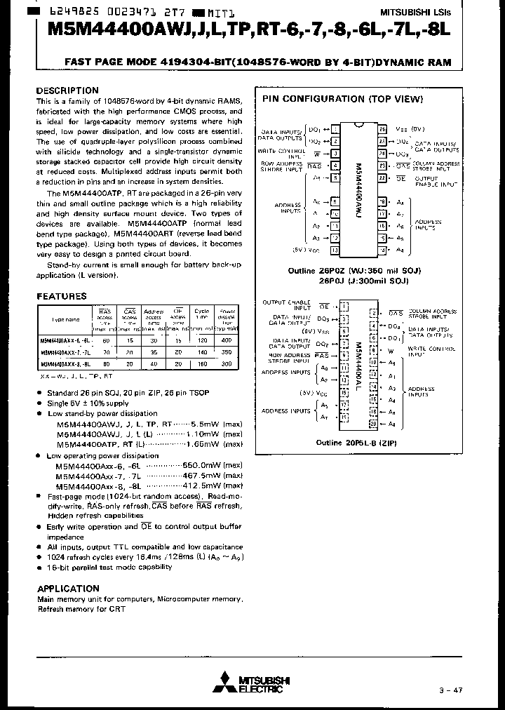 M5M44400AWJ_328092.PDF Datasheet